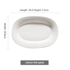 Blanc Élégant Dinner Set