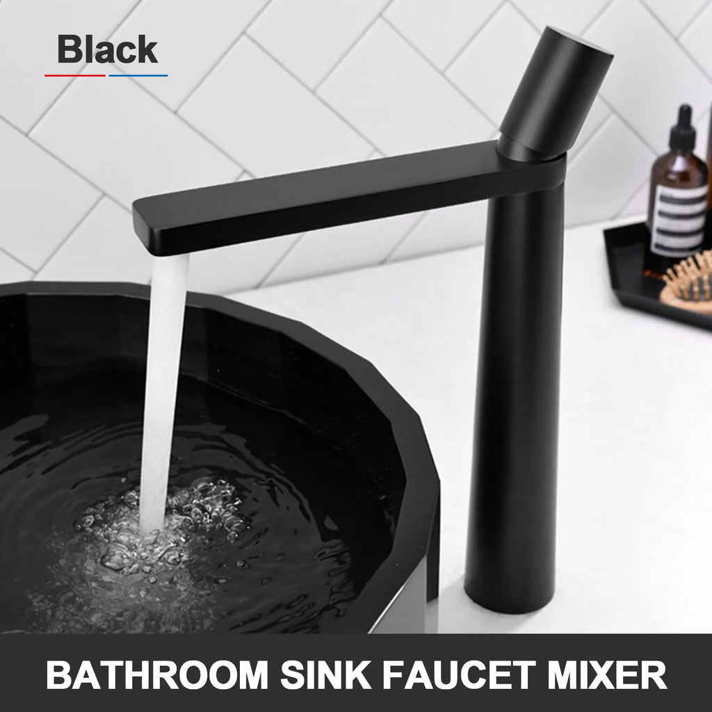 Tall Single Hole Mixer Tap for Vessel and Commercial Basins – High Spout Modern Faucet