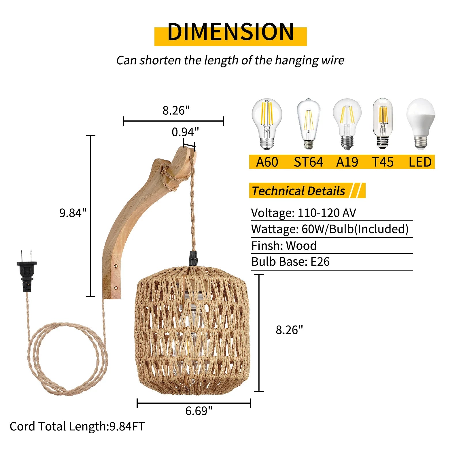 BambooLumi Lantern Wall Lamp