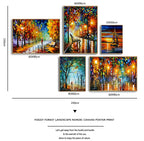 Modern Abstract Landscape Portrait – 2025 Handcrafted Oil Painting