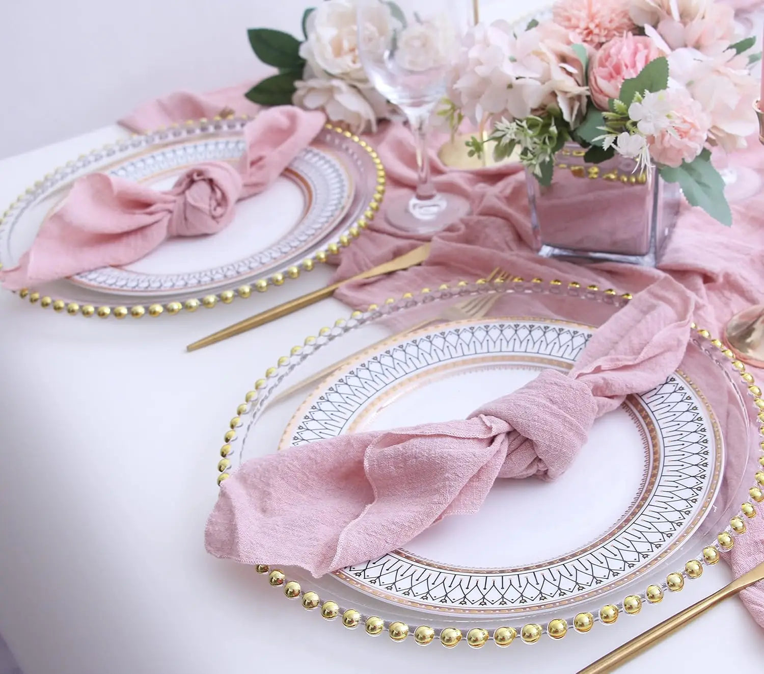 Autumn Haze – Gauze Cotton Dinner Napkins (Set of 4)