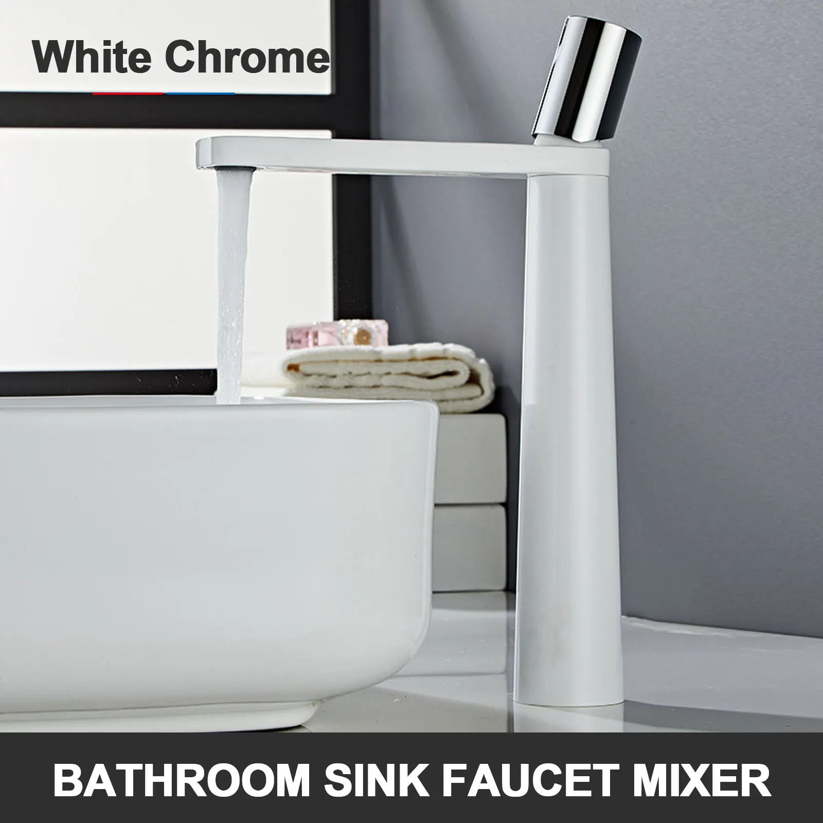 Tall Single Hole Mixer Tap for Vessel and Commercial Basins – High Spout Modern Faucet