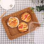 Naturale Vista – Woven Bread & Fruit Basket with Acrylic Lid