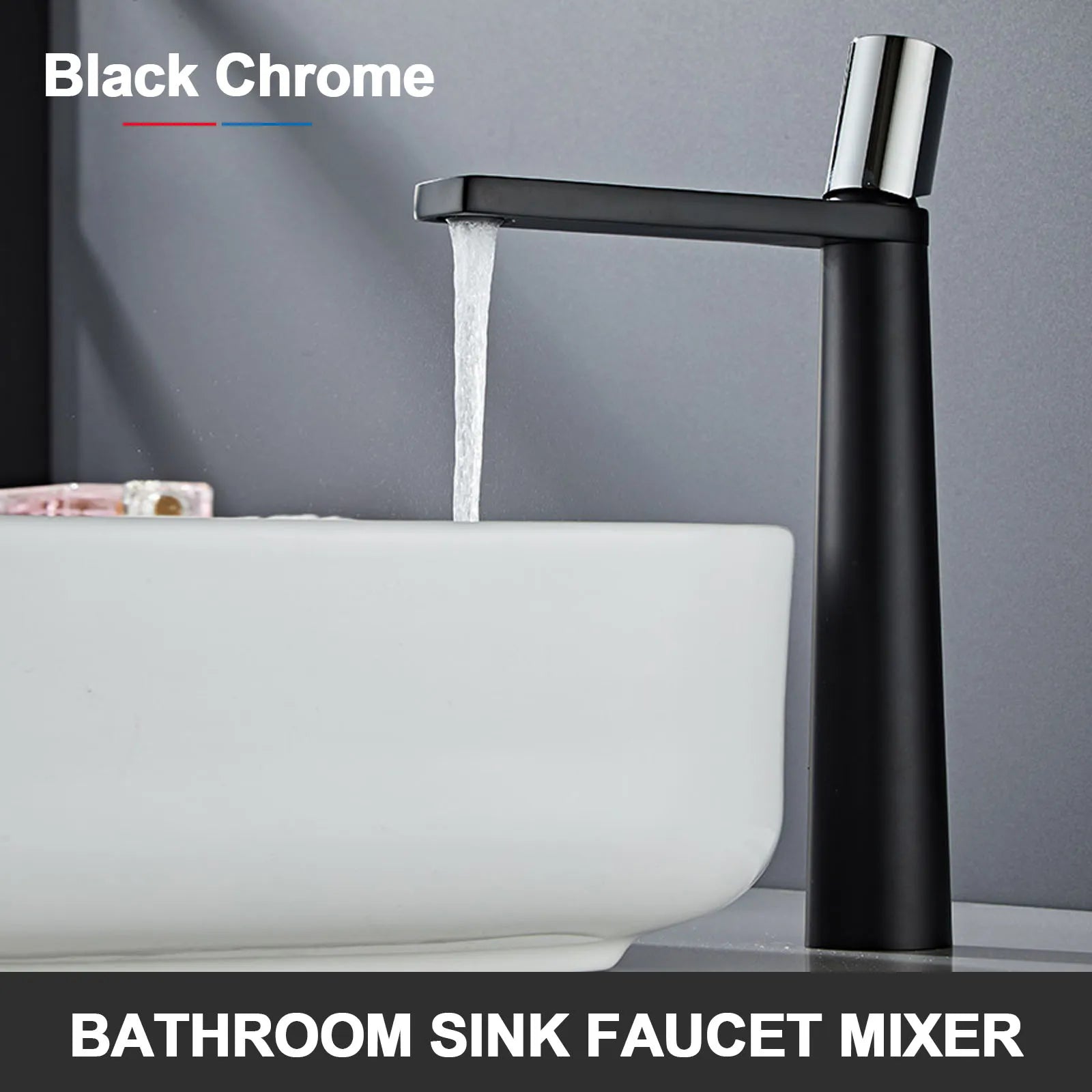 Tall Single Hole Mixer Tap for Vessel and Commercial Basins – High Spout Modern Faucet