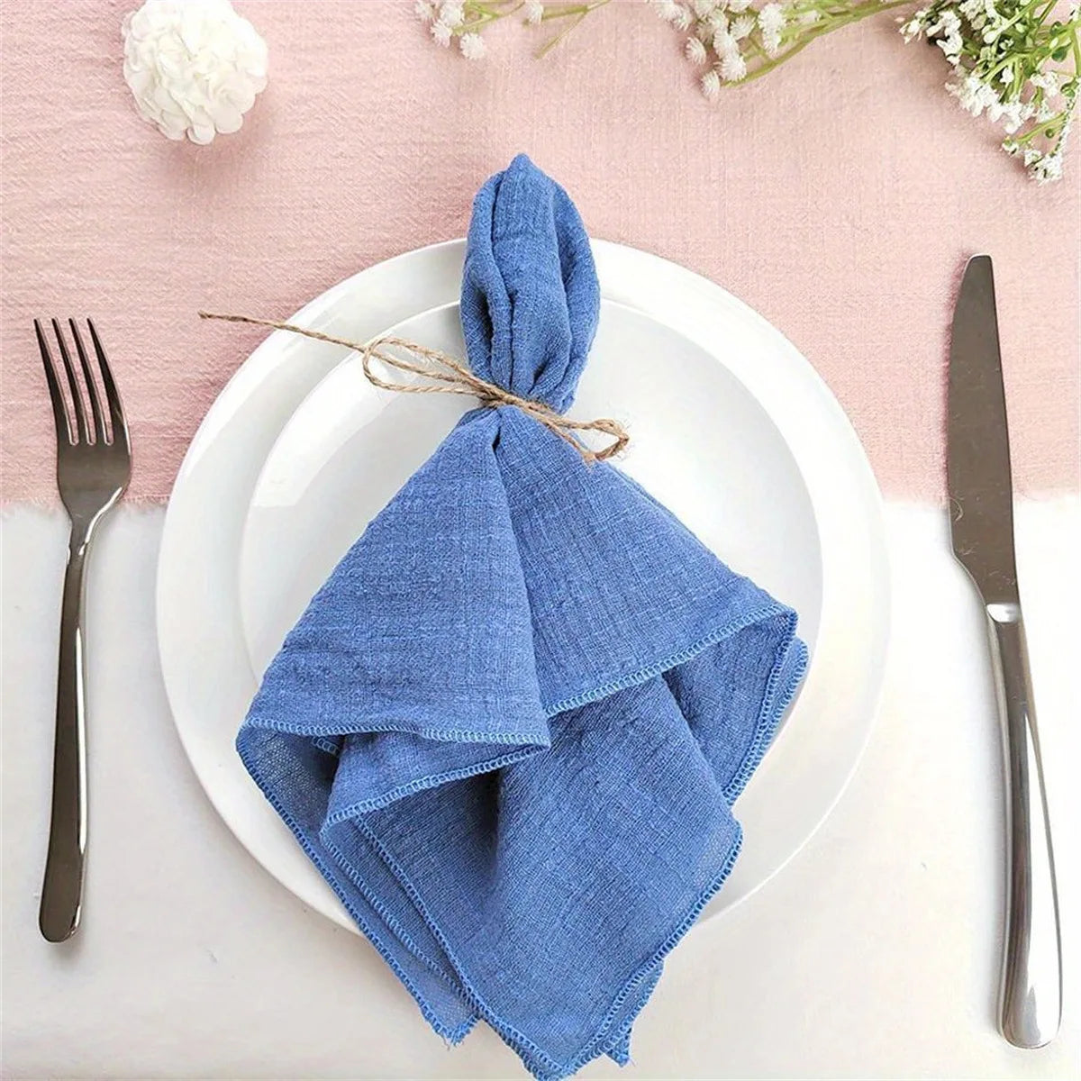 Autumn Haze – Gauze Cotton Dinner Napkins (Set of 4)