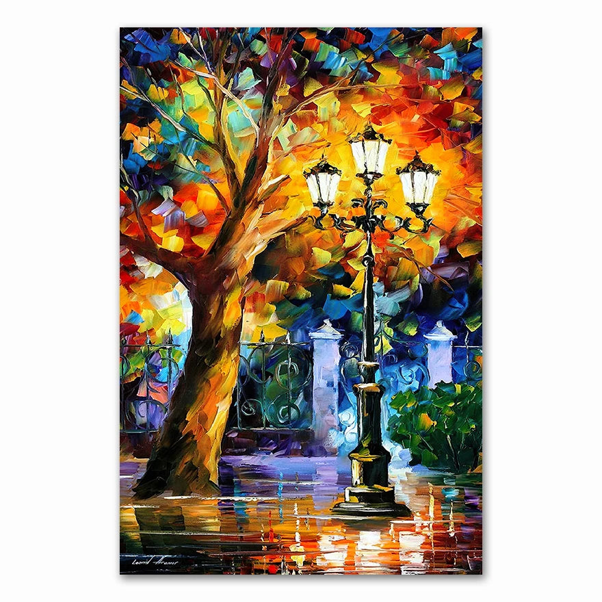 Modern Abstract Landscape Portrait – 2025 Handcrafted Oil Painting