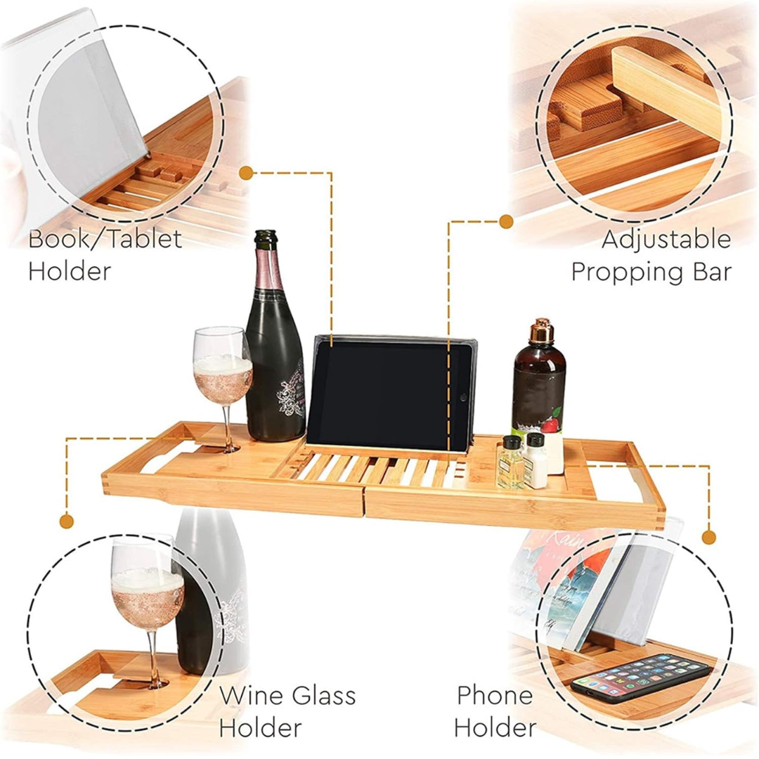 Elegance Bamboo Bath Tray