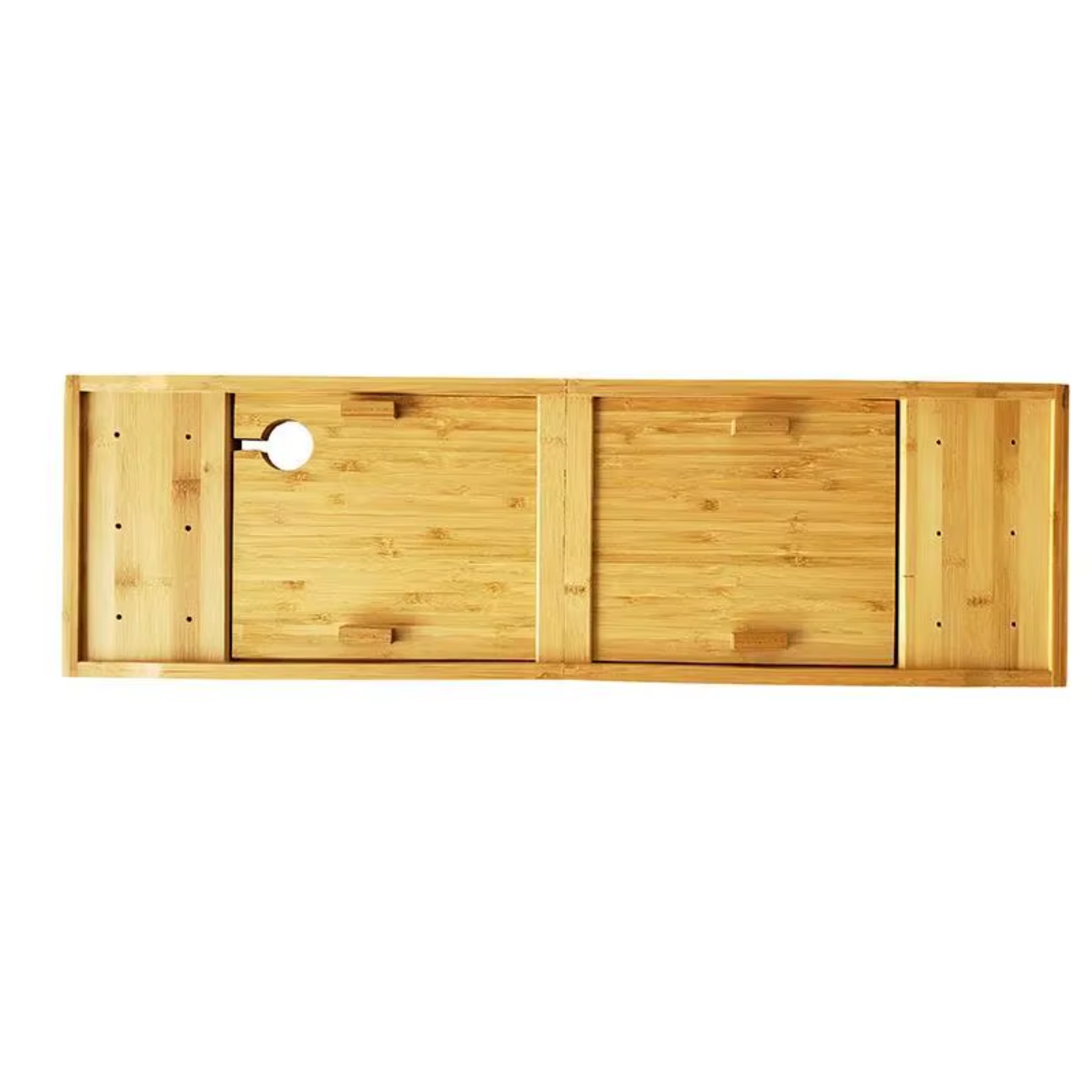 Elysian Bath Tray with Wine & Book Holder