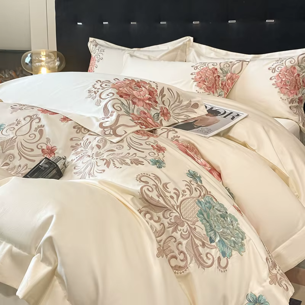 Elisa  Bedding Set 100% Cotton Chic Embroidery - New 2025