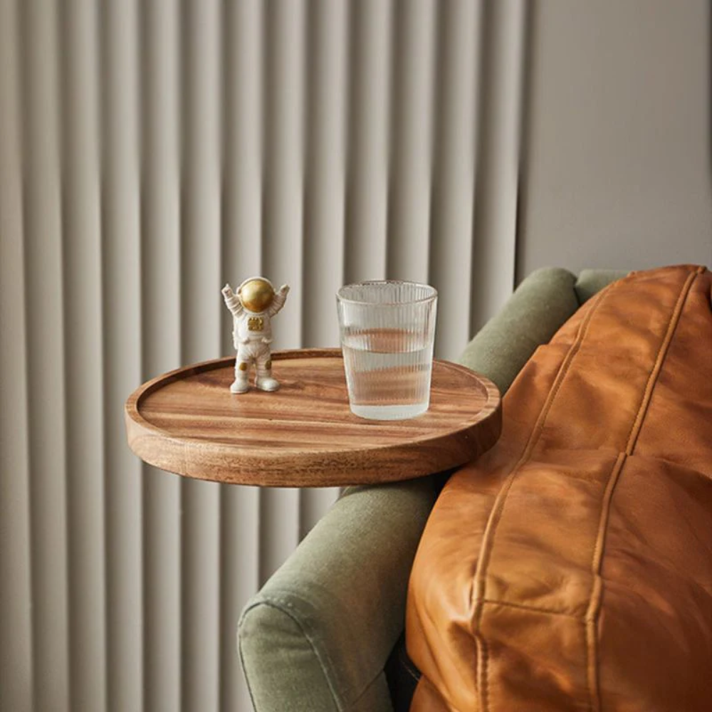 Modena Clip-On Sofa Tray - Elegant Armrest Organizer