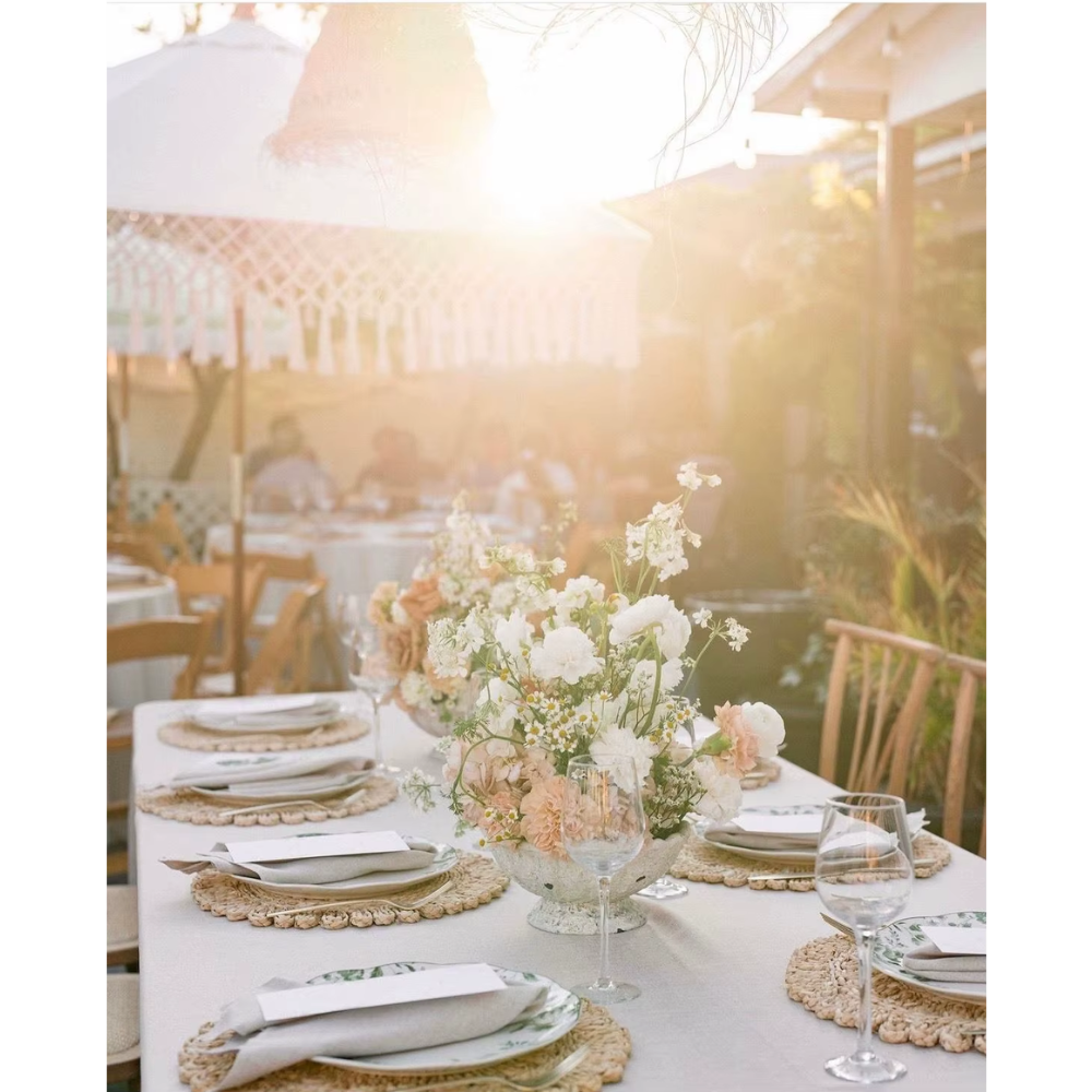 Rustic Boho Table Mats – Natural Woven Rattan Placemats